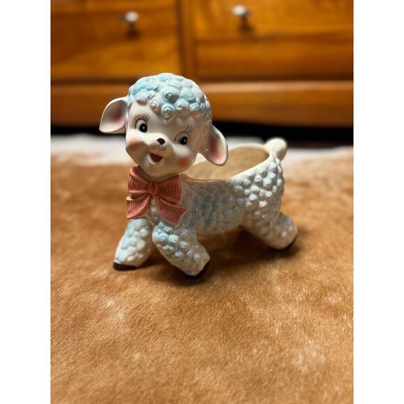 Vintage 60s Mid Century Modern Planter - Replo Ceramic Planter - Made in Japan - Picture 3 of 9